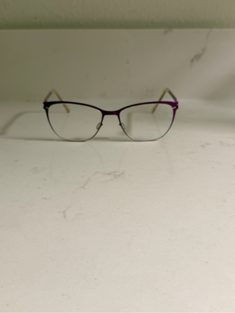 Mykita Women’s Cat-Eye Metal Purple/Fuchsia Frame 1.0 Eyeglasses
